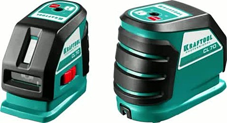 KRAFTOOL CL-70, Лазерный нивелир (34660) 1/4 и 5/8 дюйм, АА, Линейный вид, 2 луча