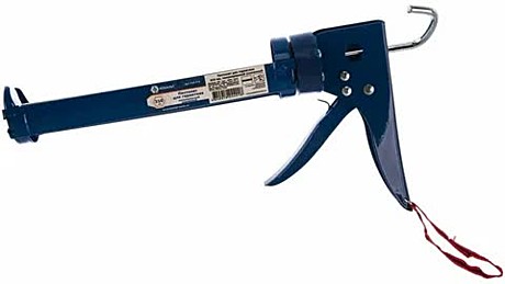 Пистолет для герметика КОБАЛЬТ 310 мл, полукорпусной усиленный ,резак, ремешок для переноски 244-018