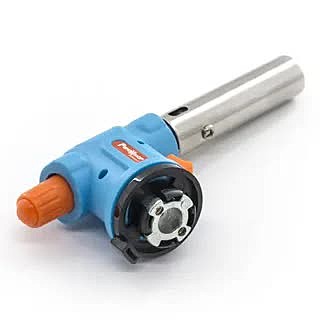 Горелка газовая на баллон, сопло 19х73 мм,пьезоподжиг,расход 80 г/ч,работа 360°,ABS,(шт.) 73-0-008