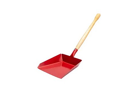 Совок хозяйственный металлический, деревянная ручка,25см, 61-1-011																																		