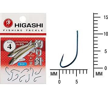 Крючек HIGASHI Akitakitsune ringed #4 Blue