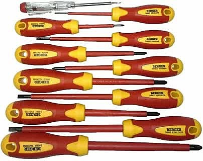 Набор отверток диэлектрических 1000V 11пр BERGER