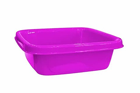 Таз пластиковый квадратный, 10л, 35,5х35,5х16 см, (шт.) 62-3-010