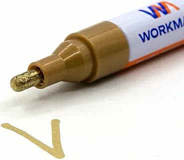 Маркер-краска цвет золотистый, ширина линии 2-4 мм, (шт.) 13-0-059