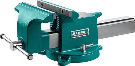 KRAFTOOL  STEEL, 250 мм, стальные слесарные тиски (32701-250)
