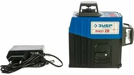 ЗУБР КРЕСТ 2D нивелир лазерный 2х360°, 20м/70м, точн. +/-0,3 мм/м 34907										