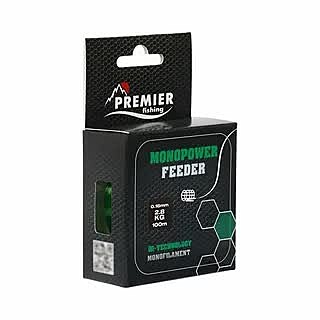 Леска MONOPOWER FEEDER 0,16mm/100m Green Nylon PREMIER Fishing