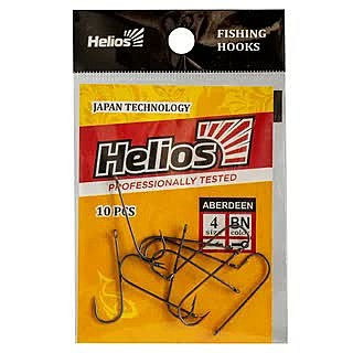 Крючок Aberdeen с кольцом № 7 цвет BN (10шт) Helios (HS-AB-BN-9968-7)