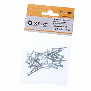 Шурупы оцинкованные,универс. 3,5х25мм