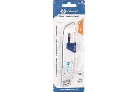 Нож технический КОБАЛЬТ 