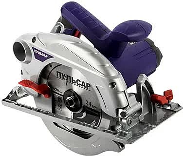 Пила дисковая ПУЛЬСАР ПД 190-1600 (1600Вт, 190х20мм, 65мм пропил, 5кг)