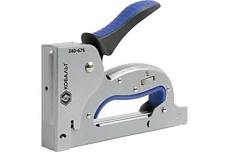 Степлер механический КОБАЛЬТ скобы 4-14 мм, тип 53, регулятор удара, 240-669