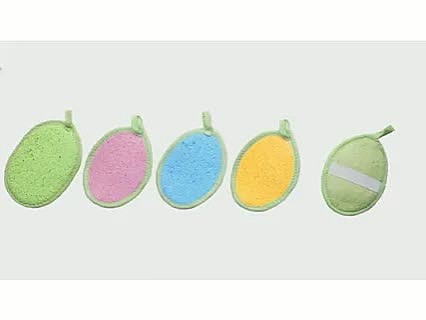 Мочалка бамбуковая овал плоский							