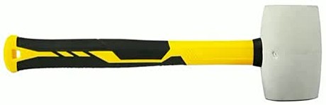 Киянка 450 г. белая, фиберглассовая рукоятка, BERGER BG1526