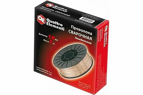 Проволока сварочная QE 770-360  омедненная 1.0мм, 5кг