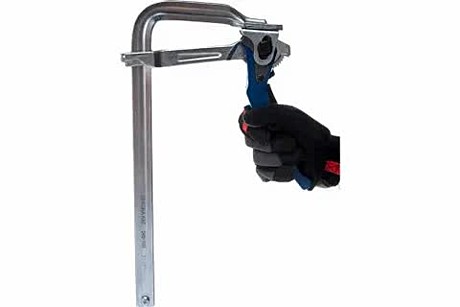 Струбцина КОБАЛЬТ F-образная рычажная 140 х 300 мм, 249-105 кованая