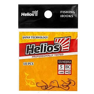 Крючок Izumejina с кольцом № 5 цвет BC (10шт) Helios (HS-IZ-5)