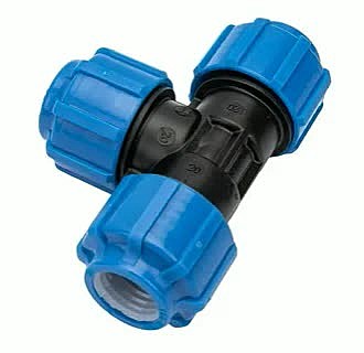 Тройник 50050020 Lm4014202020 20мм, компрессионный, для ПЭ труб, (шт) 1173-8748