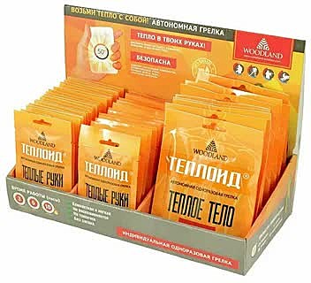 Грелка одноразовая WOODLAND Теплоид 6ч (теплые руки) 