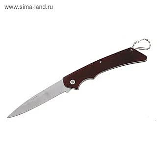 Нож, складной, рукоять под дерево, фигурная