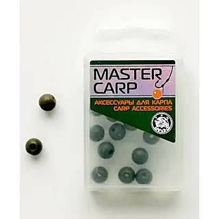 Бусина силикон. d7мм зеленая (15шт.) (Три кита)