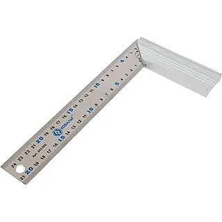 Угольник КОБАЛЬТ столярный 250 мм, нерж.сталь , алюминиевое основание, 243-592