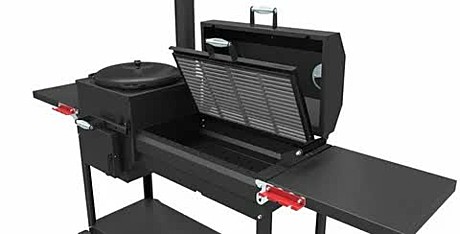 Крышка-гриль (с чугунной решёткой-гриль) для печь-мангалов Искандер-400 NEW