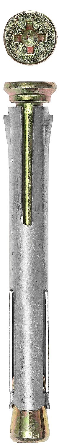 Анкер ЗУБР рамный с потайной головкой, 10х202мм, Pz, оцинкованный 25шт/уп, цена 1 шт 4-302233-10-202