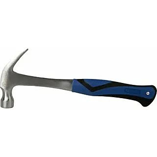 Молоток-гвоздодер КОБАЛЬТ 240-881 цельнокованый 450гр двухкомпонентная рукоятка