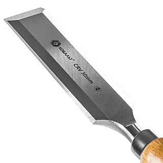 Стамеска плоская КОБАЛЬТ 245-824 30 х 140 мм. CR-V. деревянная рукоятка