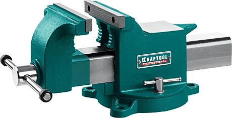 KRAFTOOL  STEEL, 150 мм, стальные слесарные тиски (32701-150)