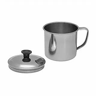 Кружка с крышкой 8см нержавейка (PR-KK-8)