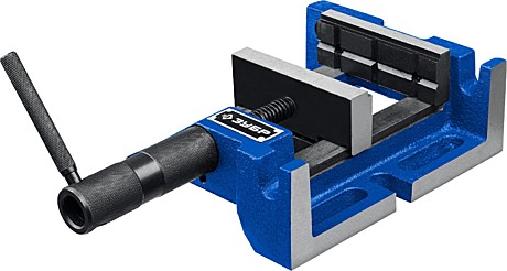 ЗУБР  100 мм, трехсторонние станочные сверлильные тиски, Профессионал (32723)
