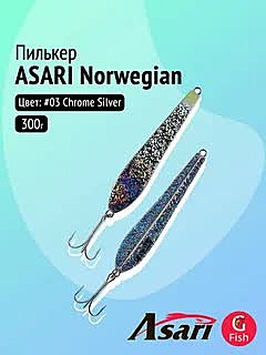 Пилькер ASARI Norwegian 500гр (#03 Chrome Silver)