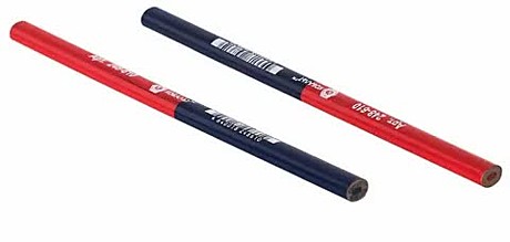 Карандаш строительный КОБАЛЬТ 2-хцветный,красный/синий 180 мм (1шт) 248-610