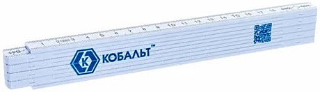 Линейка КОБАЛЬТ 2000 × 16 × 3,0 мм, складная, пластиковая, блистер 917-385										