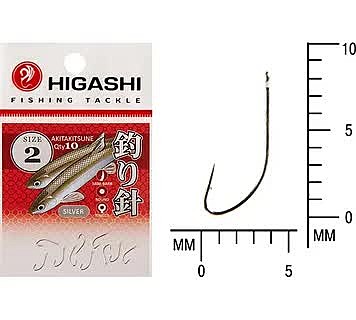 Крючек HIGASHI Akitakitsune ringed #8 White UV