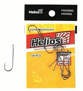 Крючок Aberdeen с кольцом №16 цвет BN (10шт) Helios (HS-AB-BN-9968-16)