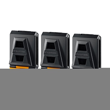 KRAFTOOL  KC-3 для системы быстрого крепления FastClip, пластиковые, 3 шт., клипсы (38779)