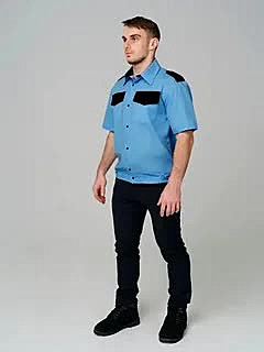 Рубашка охранника, короткий рукав РУБ8002