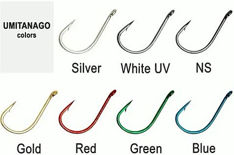 Крючок HIGASHI Sode ringed #4 Blue, H-HO-SOR4BL