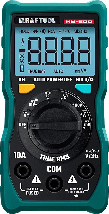 KRAFTOOL  KM-500  цифровой мультиметр  (59856)