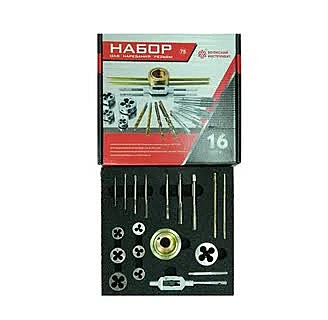 Набор плашек и метчиков для нарезания резьбы №75