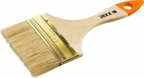 Кисть флейцевая DEXX, деревянная ручка, натуральная щетина,0100-100_z02