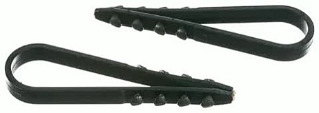 Дюбель-хомут для крепления кабеля 11 - 18мм черный нейлон