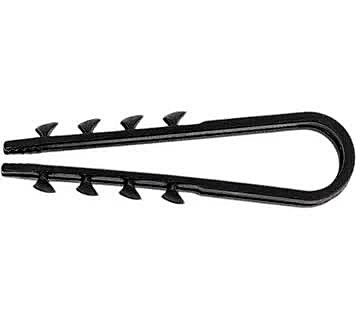 Дюбель-хомут для крепления кабеля 5 - 10мм черный нейлон