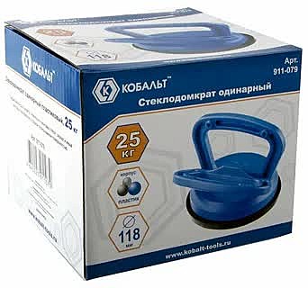 Стеклодомкрат КОБОЛЬТ одинарный пластиковый,25кг коробка 911-079
