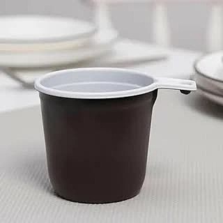 Чашка кофейная 200 мл цвет бело-коричневый 3691951	