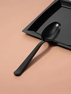 Ложка 18 см Премиум, цвет чёрный  4045771