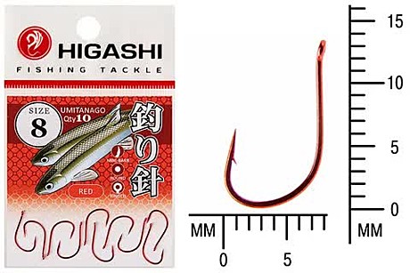 Крючек HIGASHI Akitakitsune ringed #4 White UV